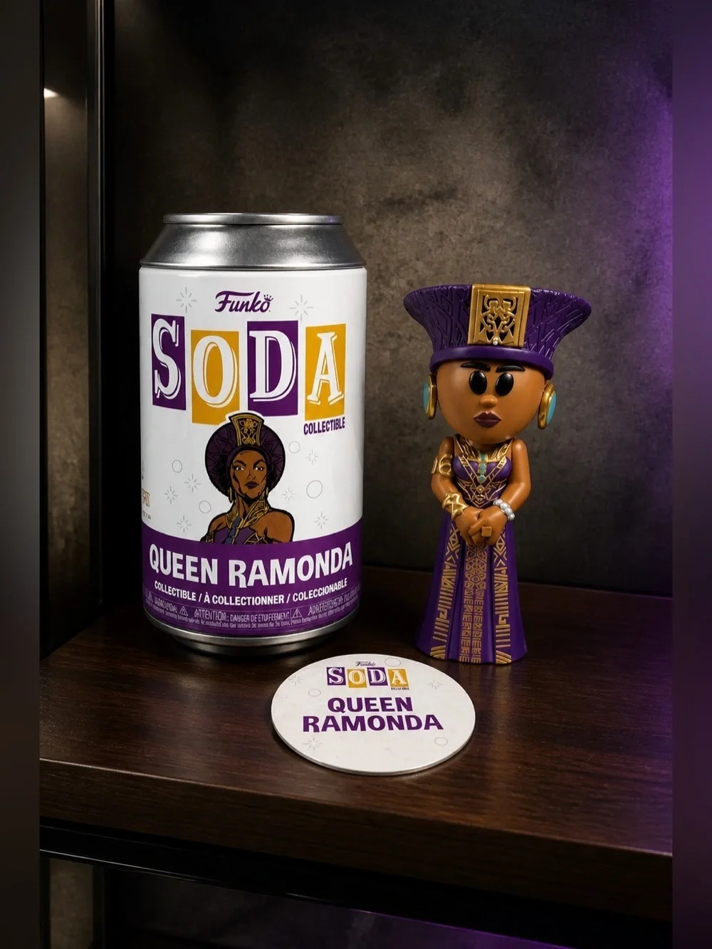 NWT Funko Soda Marvel Queen Ramonda Black Panther Factory Sealed- Vinyl Figurine